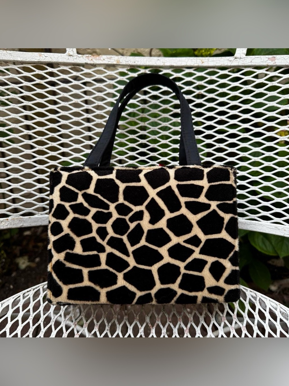 Vintage Kate Spade Mini Giraffe Print Bag - Picture 2 of 8